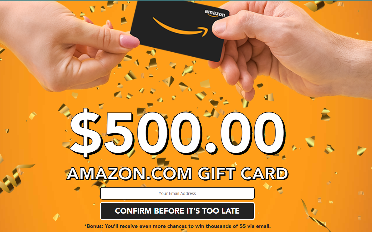 Input Your Details to Have a Chance to Win a $500 Amazon Gift Card!