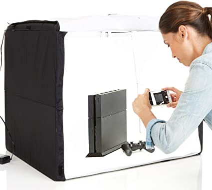 Amazon Basics Portable Foldable Photo Studio Box with LED Light